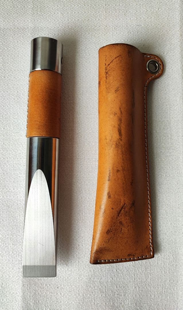 尾張の大うつけ 薪割用クサビ 先鋒 ケース付傷や汚れあり