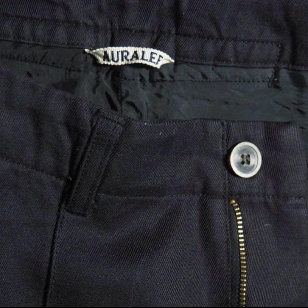 専用      AURALEEオーラリー ウールカージー ワイドパンツ ブラック