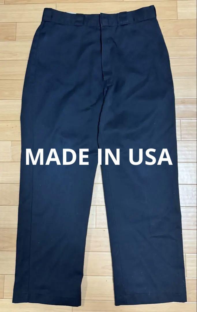 90s ディッキーズ　874 TALONジップ　黒　USA