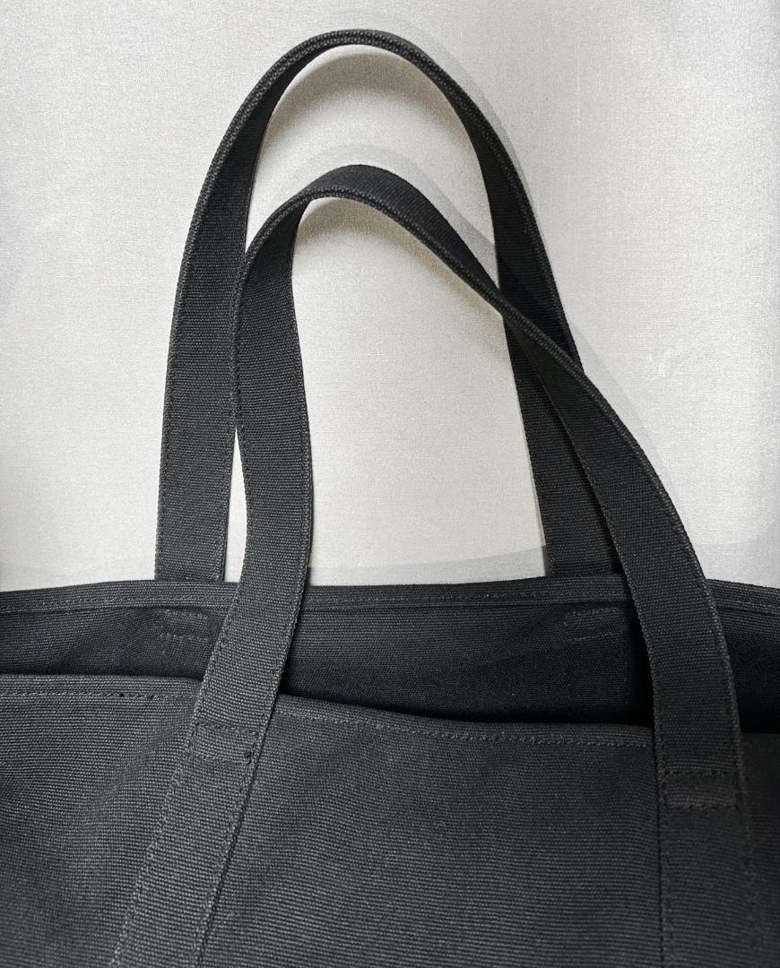 【美品】ラルフローレン ラージサイズ キャンバス トートバッグ 黒 ビッグポニー