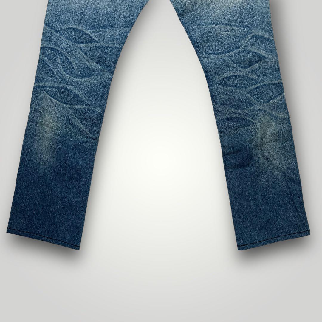 TRUE RELIGION Women's Straight Leg Dark Blue Wash RAINBOW