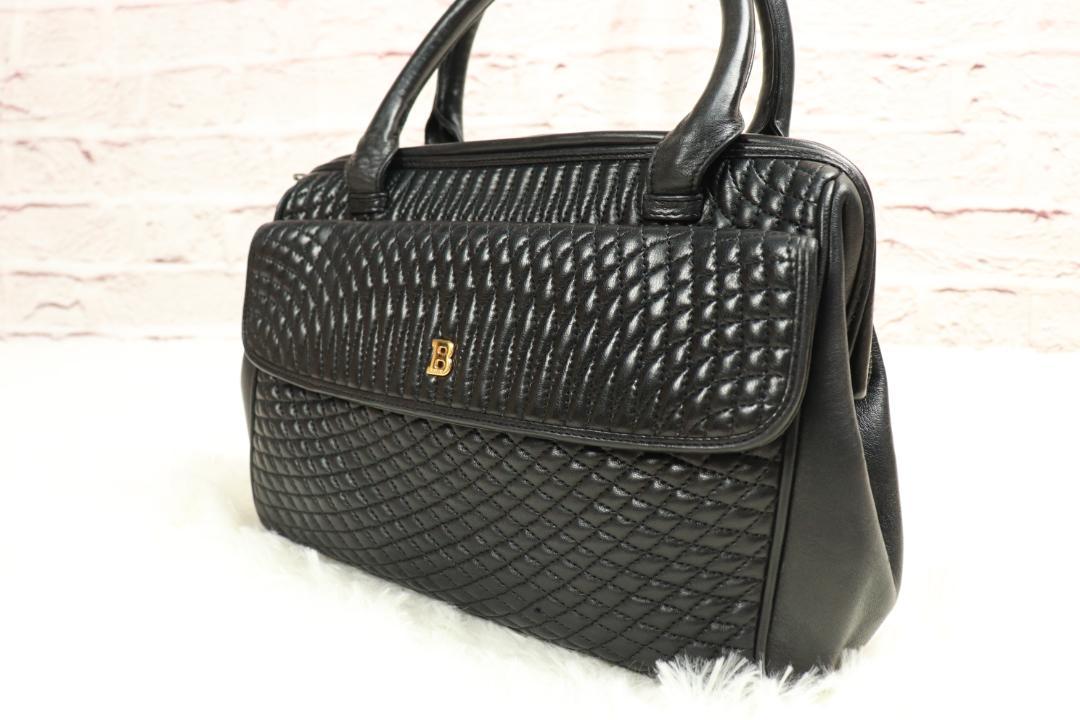 《大人気》BALLY バリー ハンドバッグ  キルティング レザー ブラック