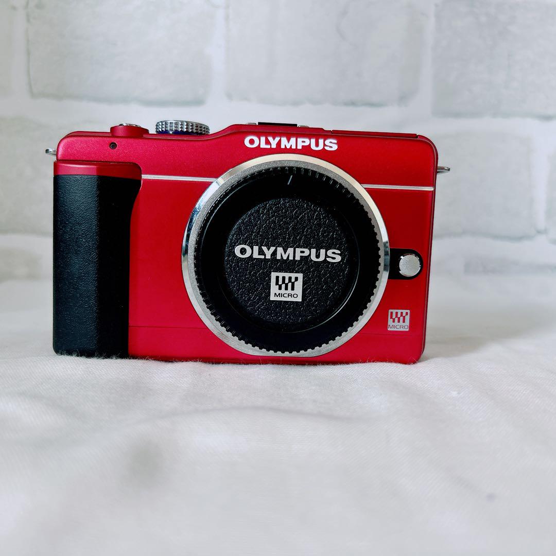 ⭐ OLYMPUS ミラーレス一眼 E-PL1s ダブルズームキット レッド ⭐