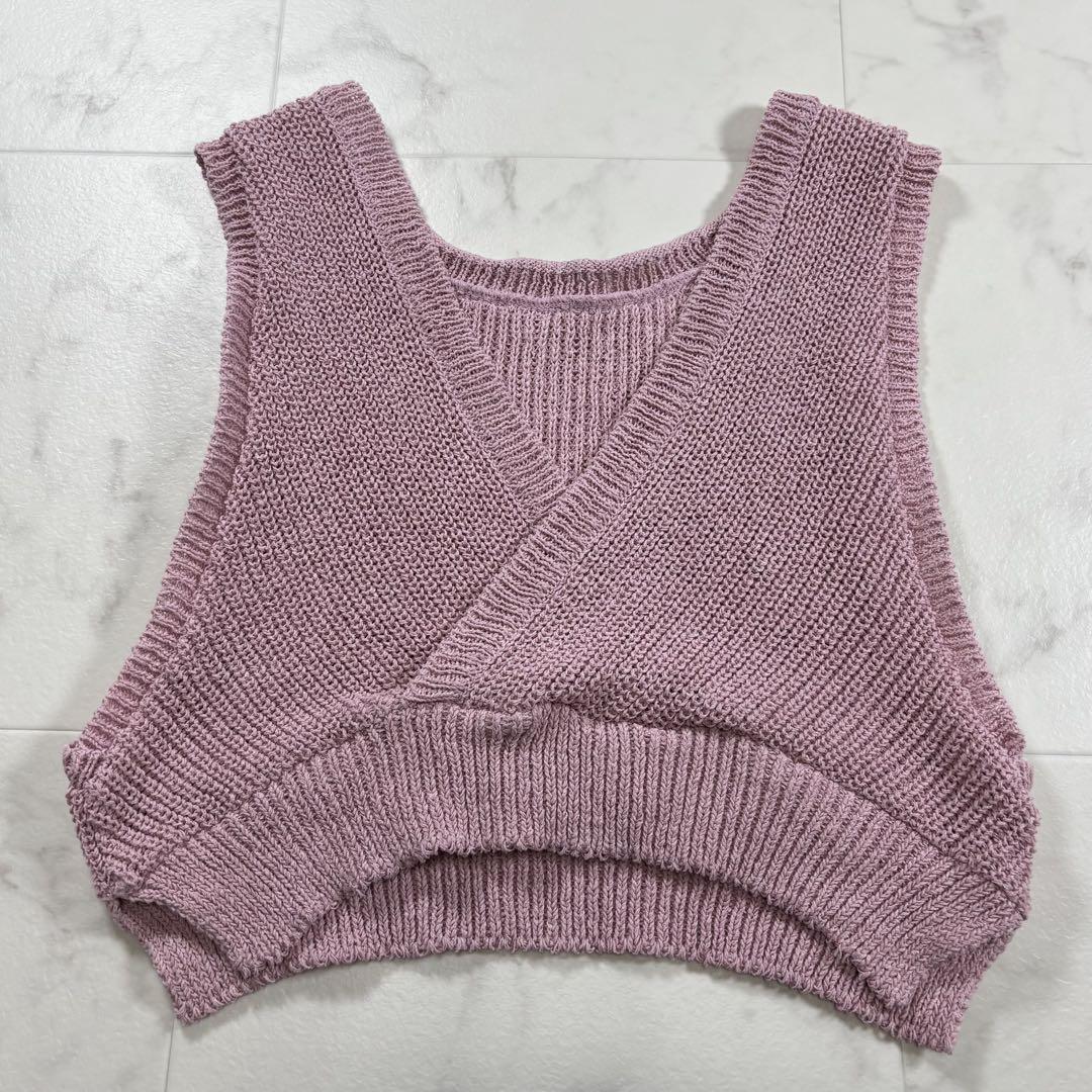 searoomlynn BIG collar ショートベスト Big collarショートジャケット