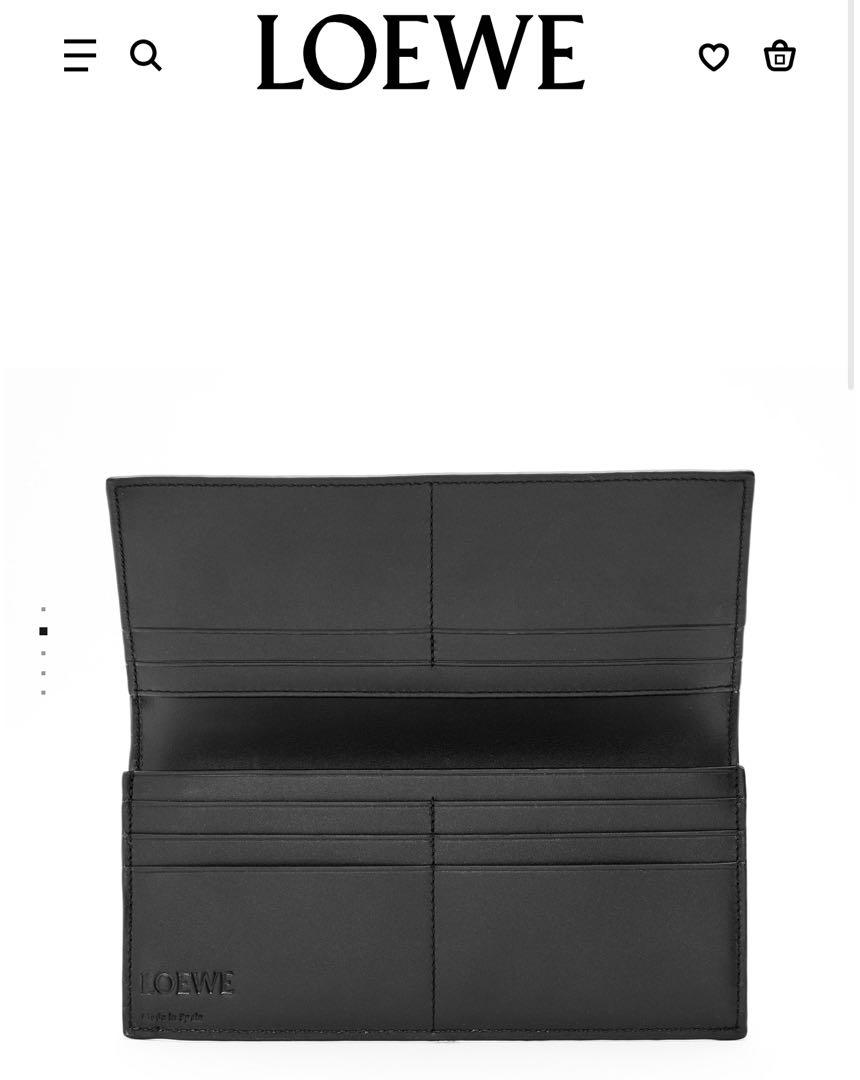 LOEWE ロング ホリゾンタル ウォレット アンスラサイト 中古