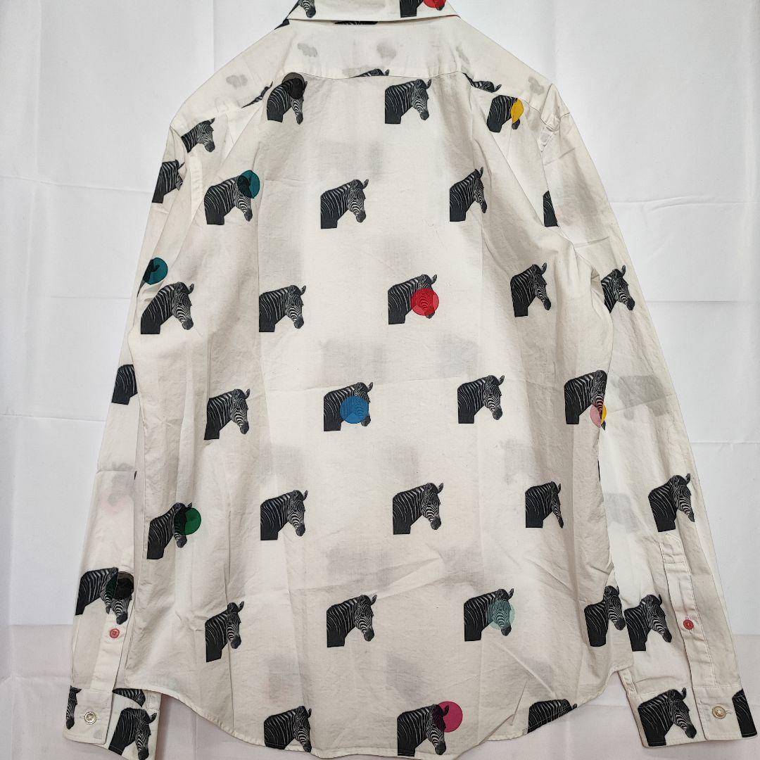 Paul Smith 総柄シャツ シマウマ柄 ゼブラ柄 | centraldeadubos.com.br