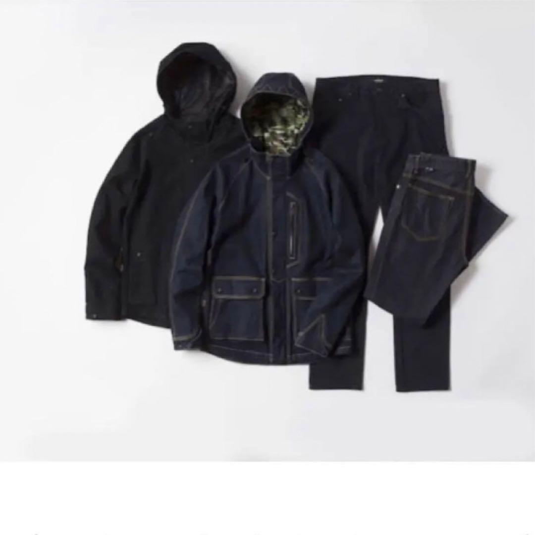 ★美品★ ナリフリ マウンテンパーカー デニム M フィールドジャケット ★美品★ ナリフリ マウンテンパーカー デニム M フィールドジャケット