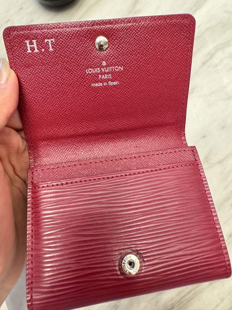 LOUIS VUITTON エピ レッド 名刺入れ カードケース ミニウォレット LOUIS VUITTON ルイヴィトン エピ ポシェット カルト ドゥ