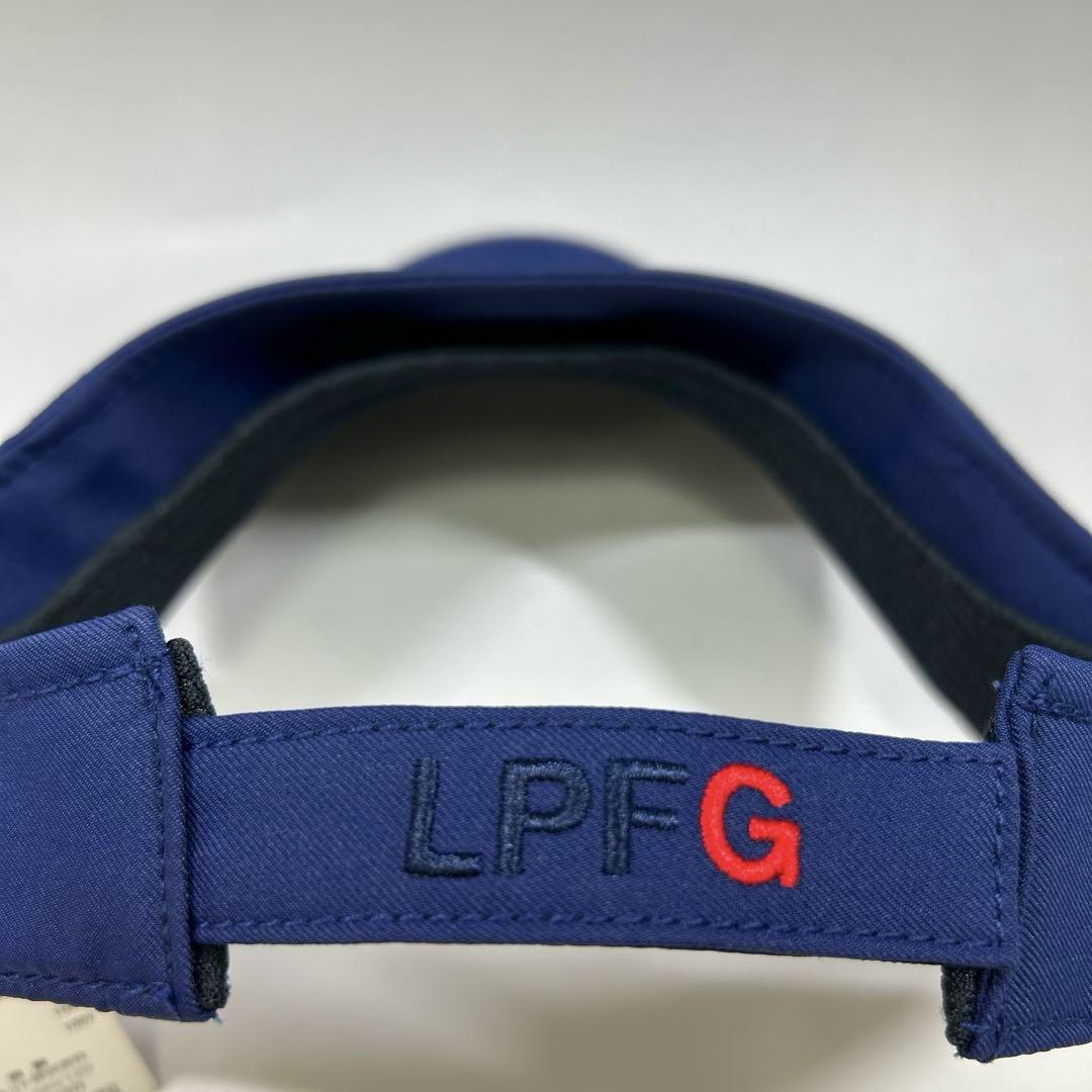 LPFG ルシアンペラフィネ　ネイビー スカルロゴ サンバイザー フリーサイズ