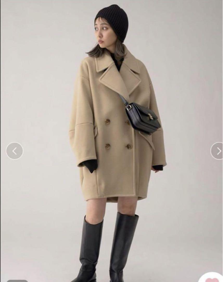 SNIDEL Sustainaウールコクーンダブルコート定価38000円