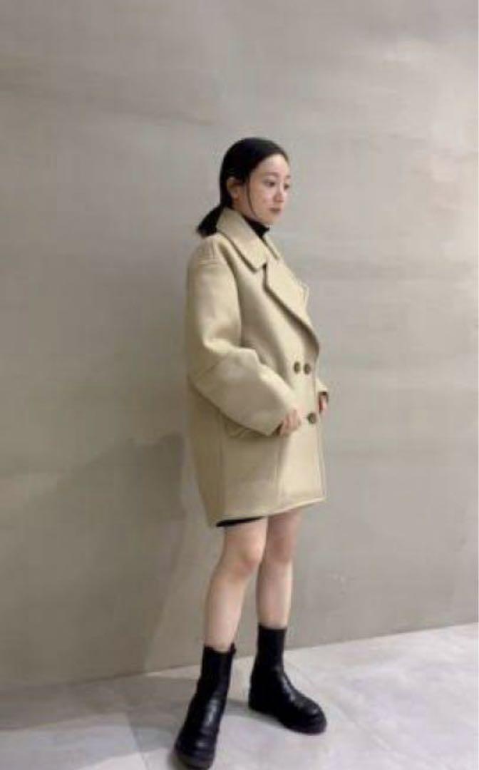 SNIDEL　Sustaina　ウールコクーンダブルコート