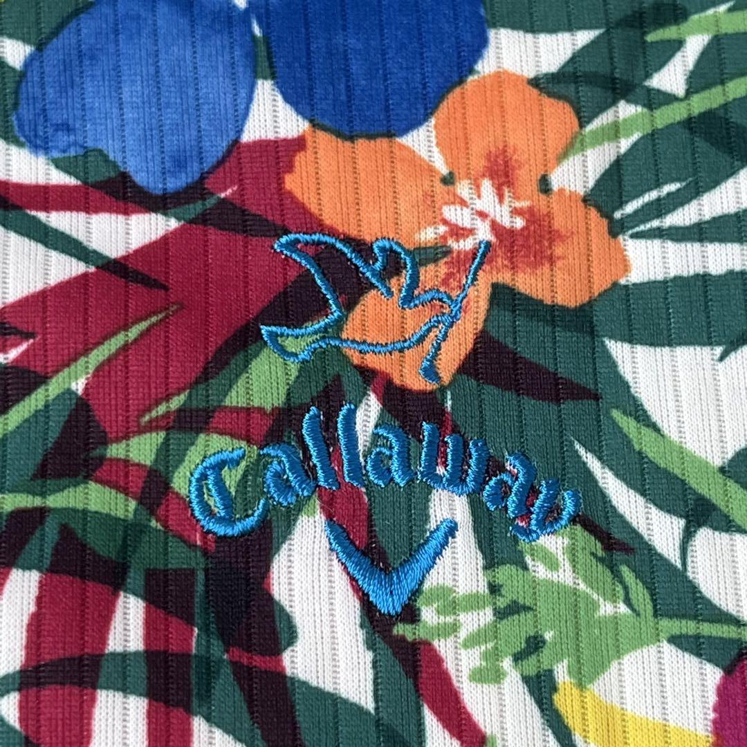 callaway キャロウェイ アロハ 花柄 ポロシャツ ボタニカル