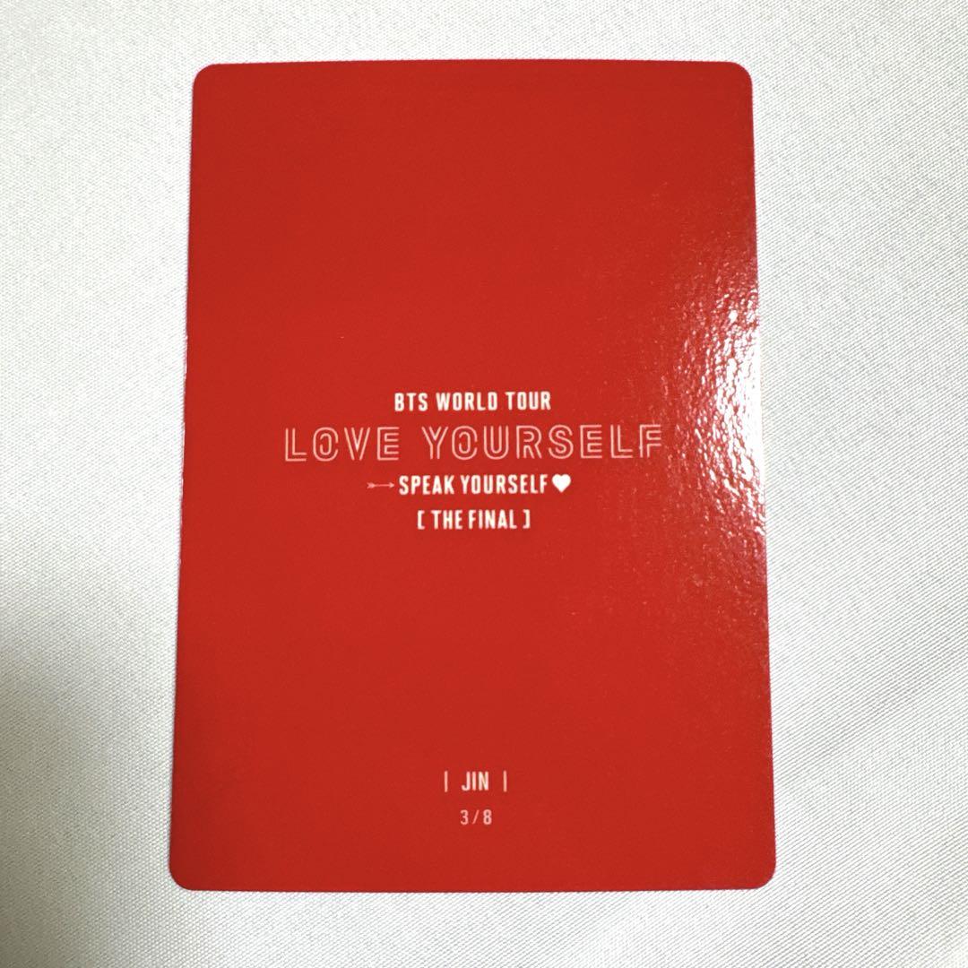 BTS JIN ジン トレカ ミニフォト LYS loveyourselfソウル - メルカリ