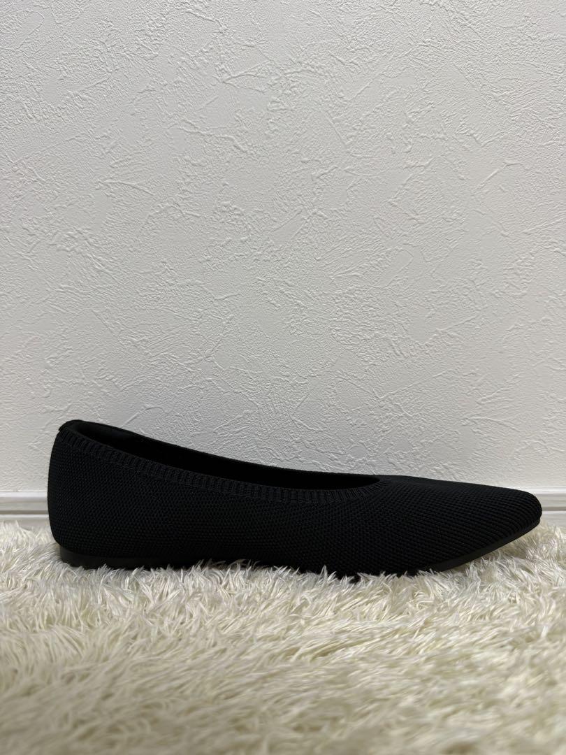 【極美品】 VIVAIA フラットシューズ　ポインテッドトゥ　超撥水 超軽量　黒