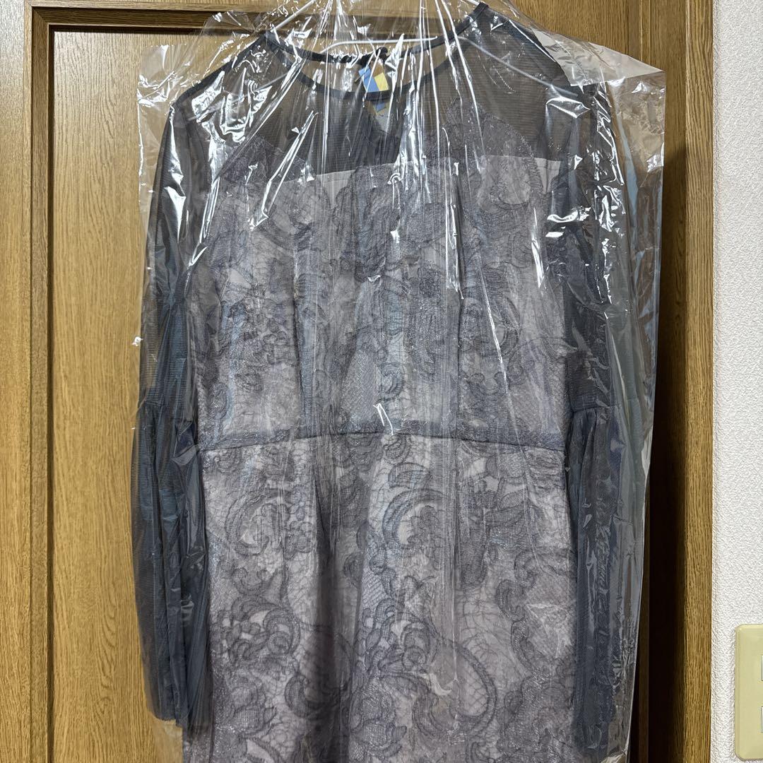 LEJA シアープリーツスリーブIラインワンピースドレス S