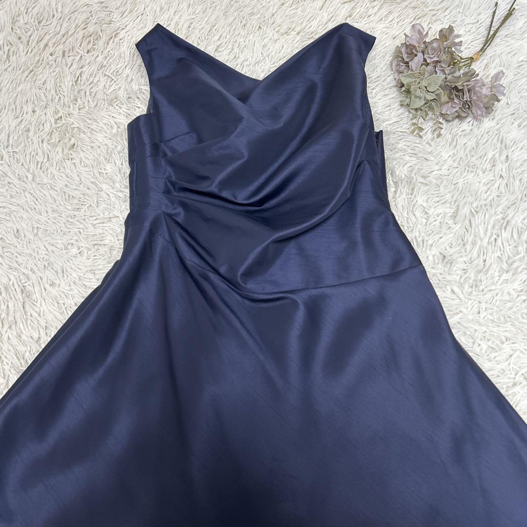 大きいサイズ　dress deco シャンブレーシャンタンの 美ラインドレス