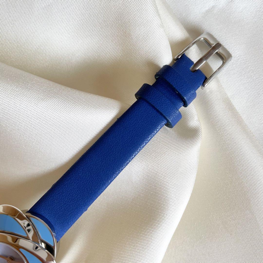 希少 TISSOT クォーツ ブルーシェル盤 特殊ベゼル G346