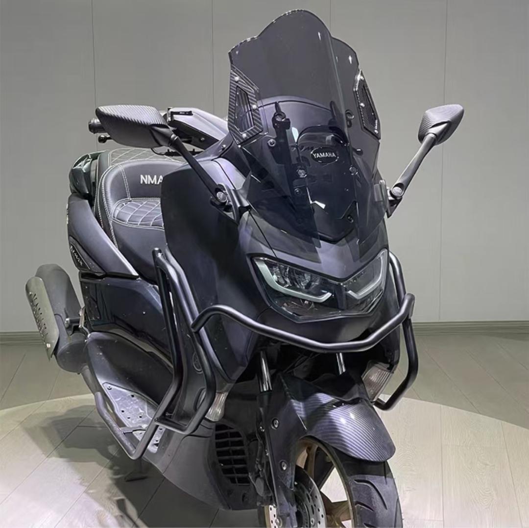 2024 ヤマハ NMAX155 用 52cm 可調整スポーツ風 前面風防