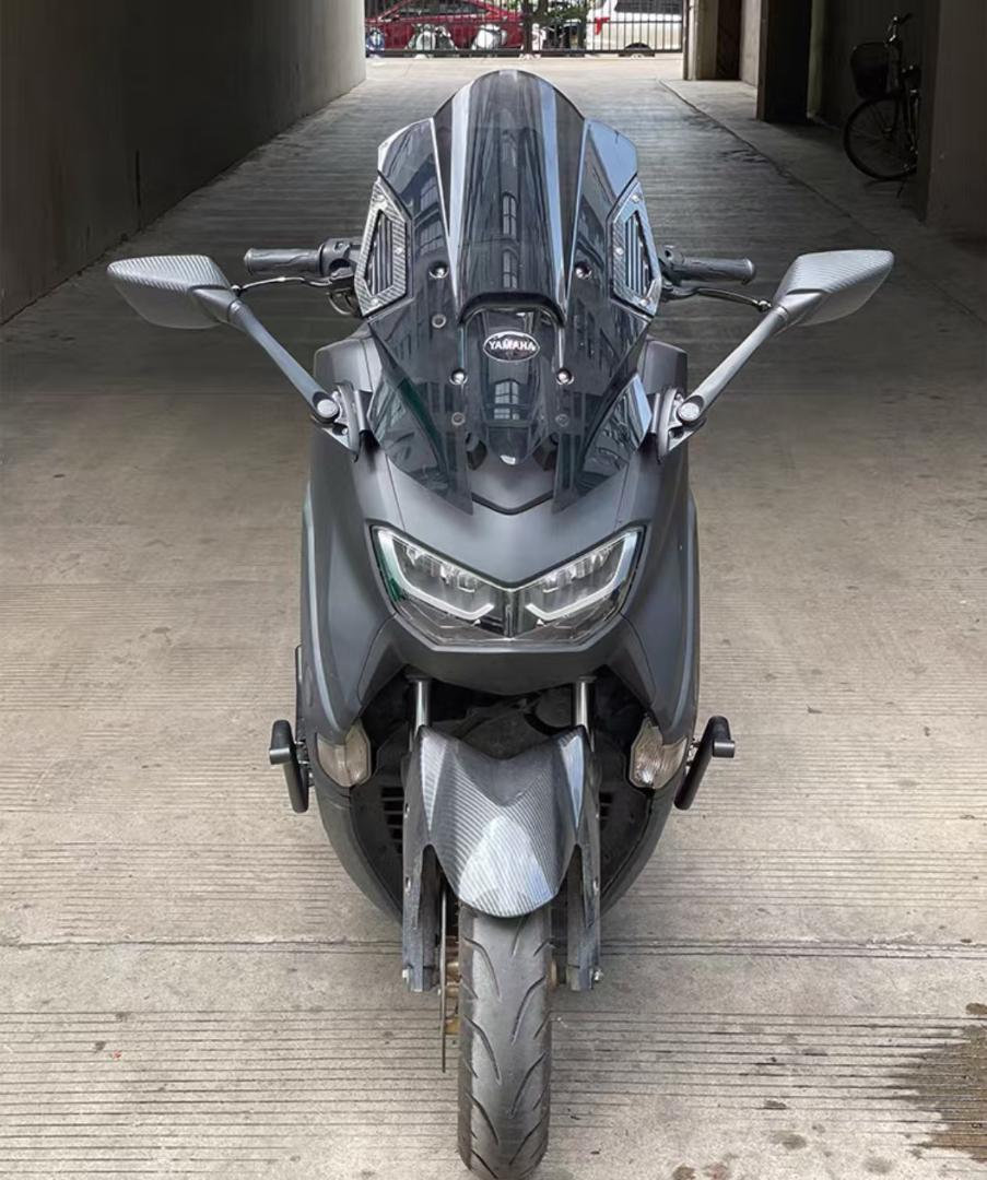 2024 ヤマハ NMAX155 用 52cm 可調整スポーツ風 前面風防