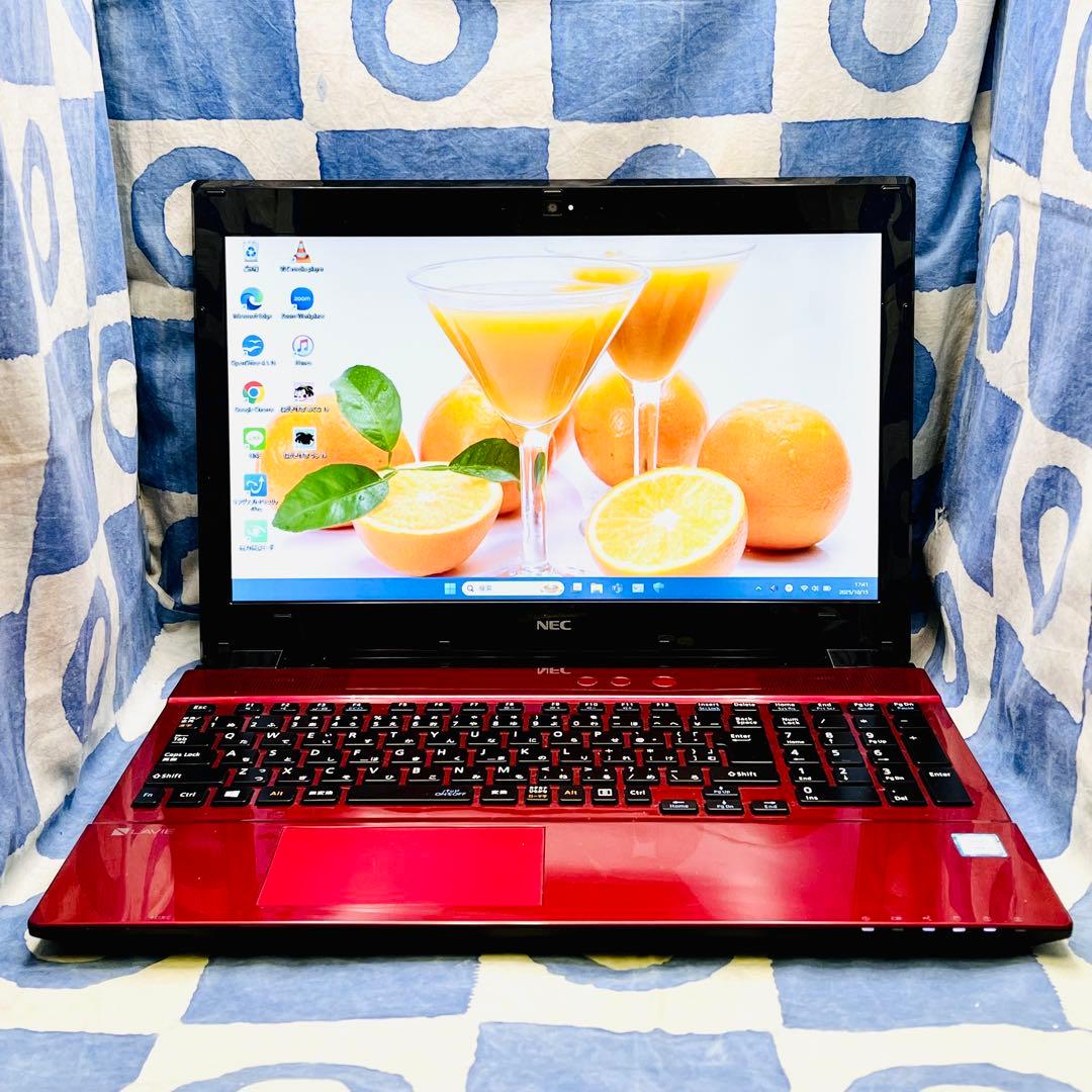 大容量HDD1TB☆大人気赤ノートパソコン♪カメラ!第7世代!Windows11 大容量HDD1TB☆大人気赤ノートパソコン♪カメラ!第7世代!Windows11