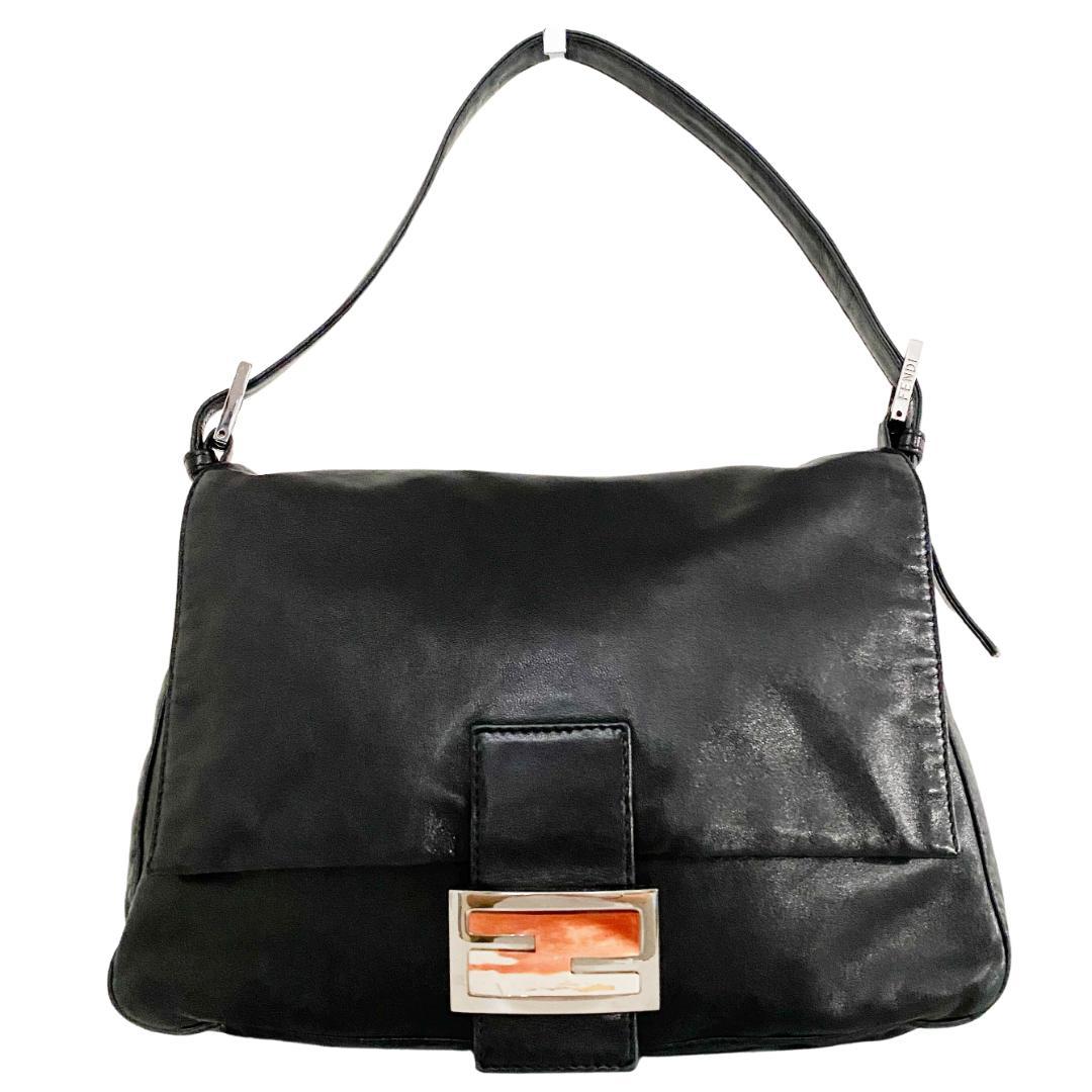 FENDI マンマ バケット レザー 美品 ハンドバッグ