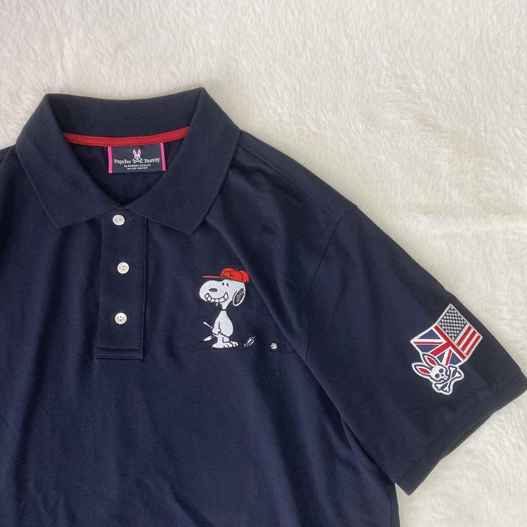✨極美品✨ サイコバニー　コラボ　スヌーピー　 XL　ポロシャツ メンズ　ゴルフ