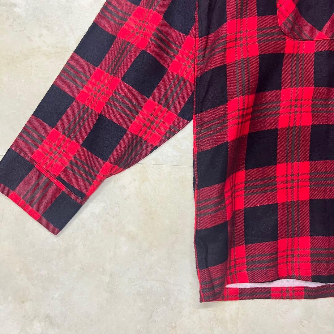 70s〜 Pennleigh ビンテージネルシャツ 赤 レッド L