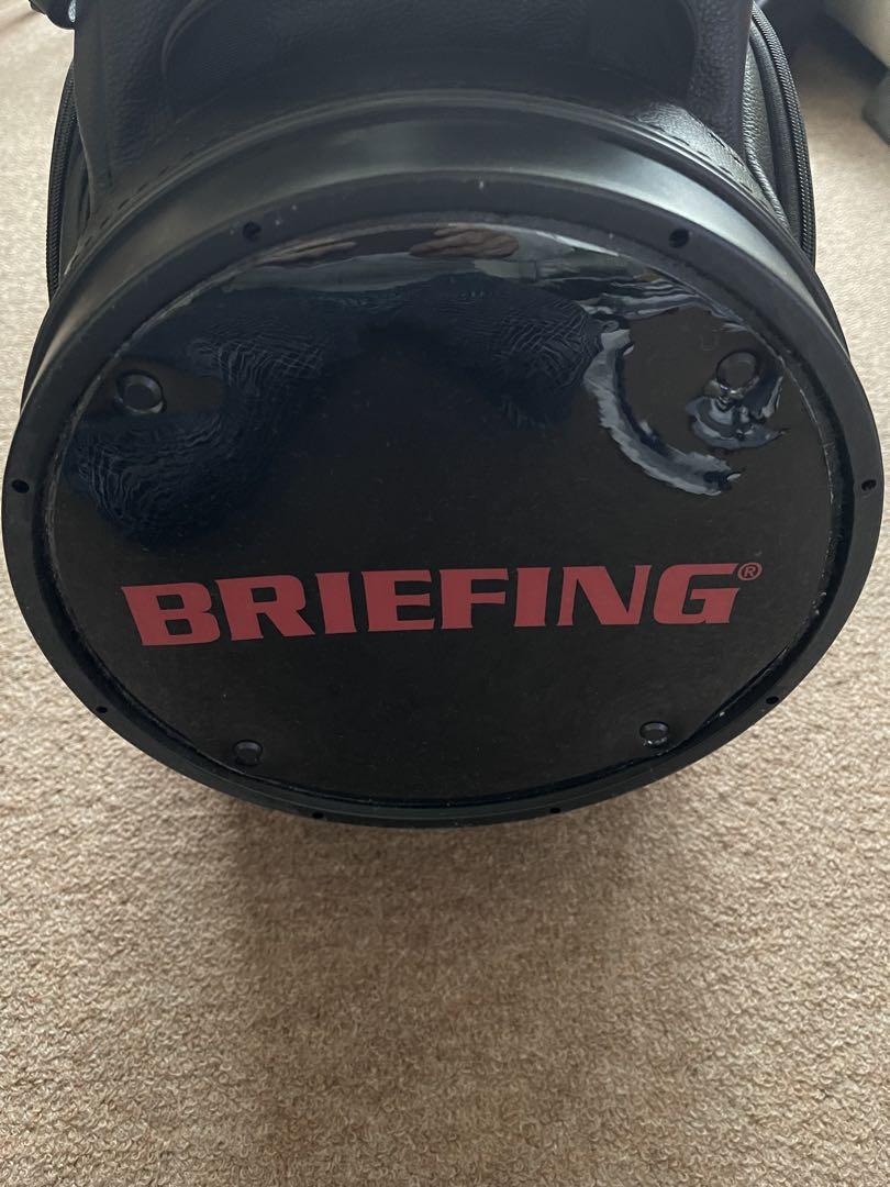BRIEFING CR-11 ブラックレザーキャディバッグ&ヘッドカバー BRIEFING GOLF 最大50%☆8/5限定 日本正規品 ブリーフィング