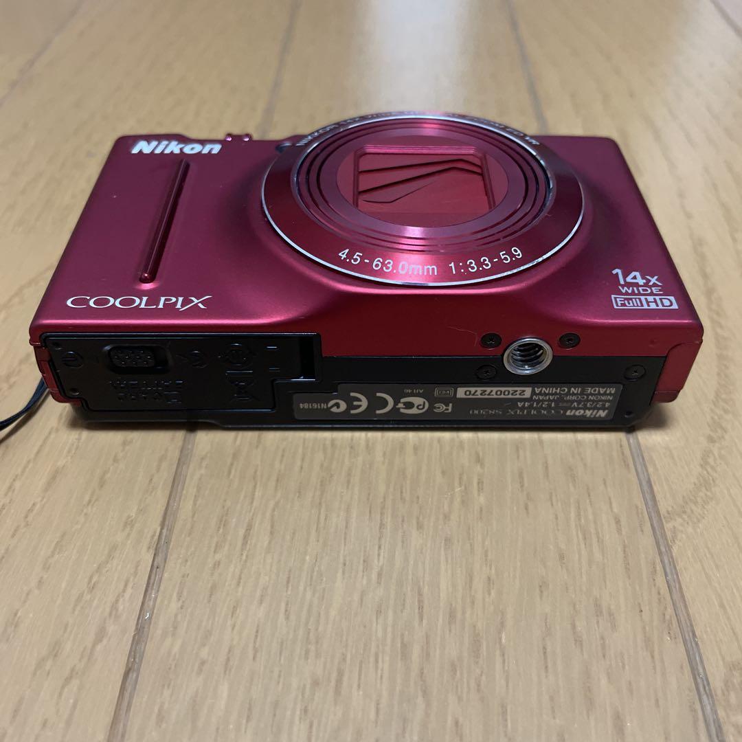 Nikon デジカメ COOLPIX S8200 レッド 赤