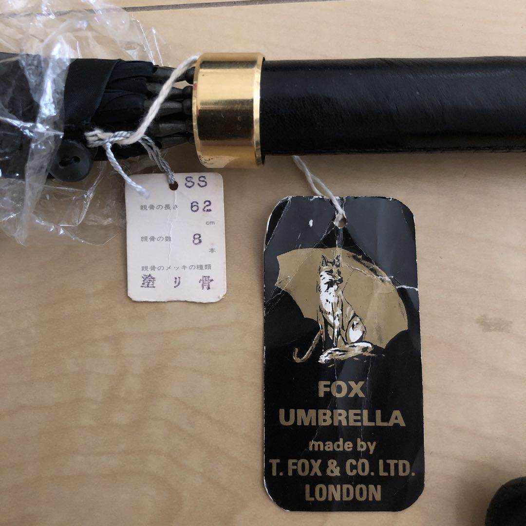 Fox umbrella 紳士長傘(黒)