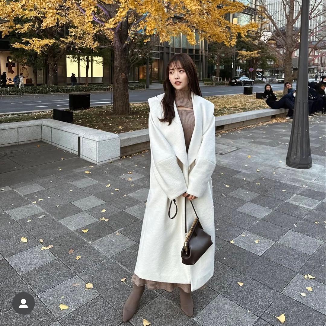 【新品未使用】sachat サーシャ　コクーンロングコート