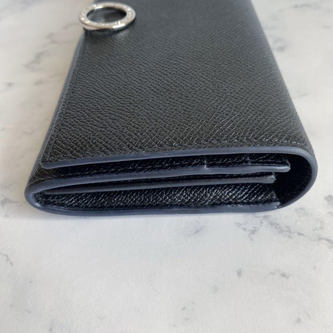 【美品】BVLGARI ブルガリ ビーゼロワン ロゴクリップ 長財布 ブラック 画像5