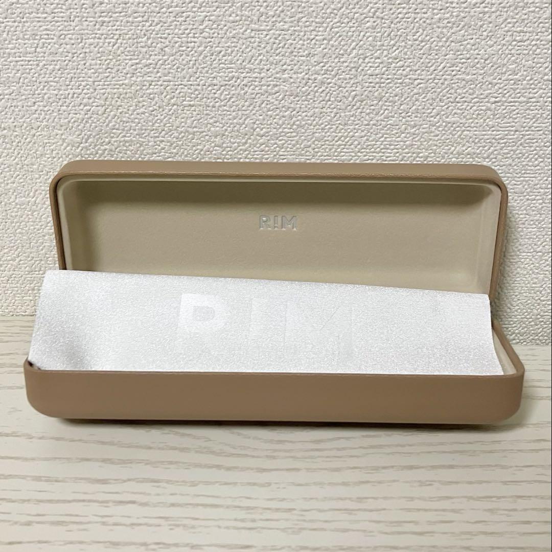 【新品】rim of jins メガネケースグレーベージュ