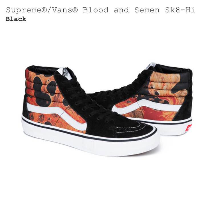 Supreme/Vans Blood and Semen Sk8-Hi