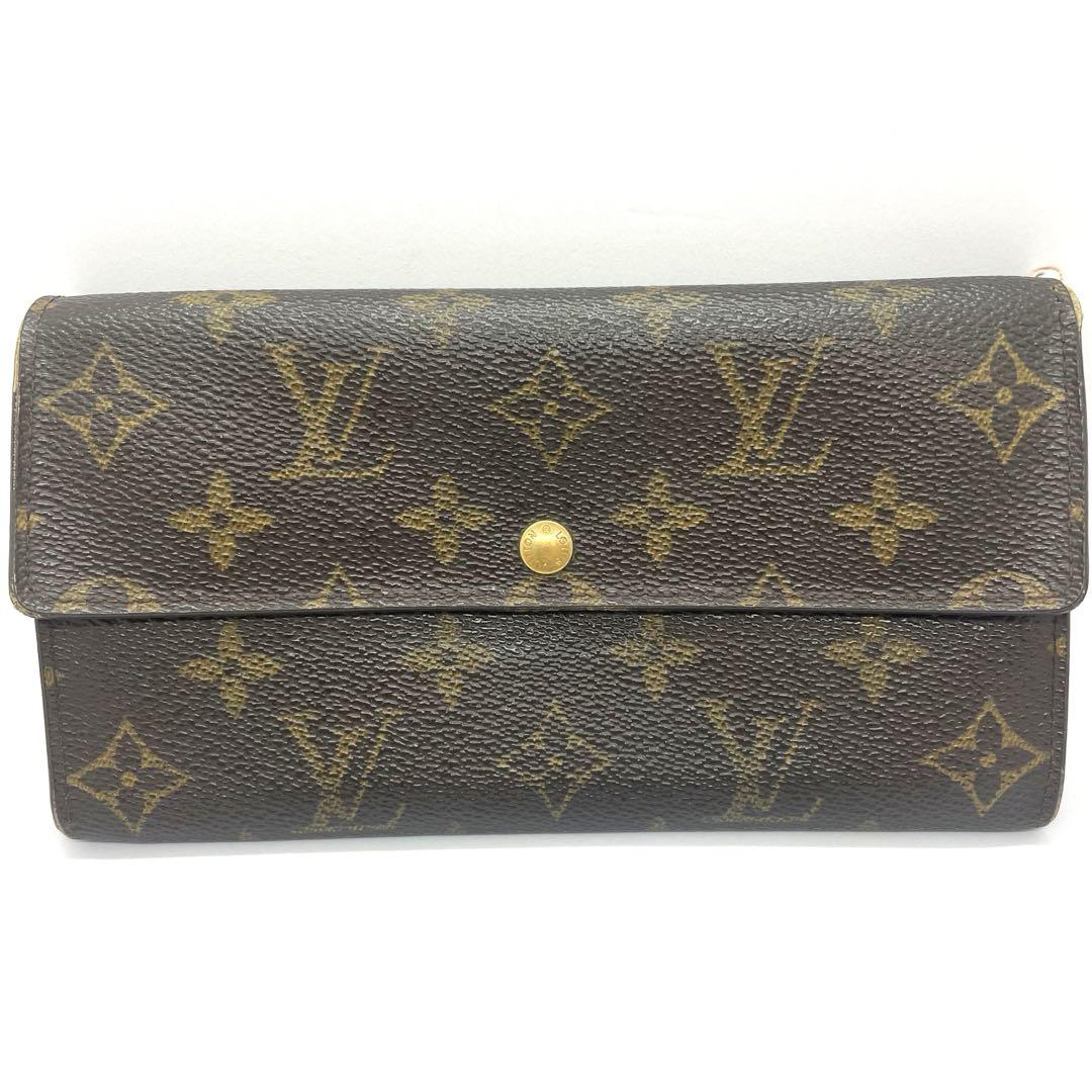 ファッションなデザイン Louis 二つ折り財布 モノグラム ポルトモネクレディ Vuitton 小物