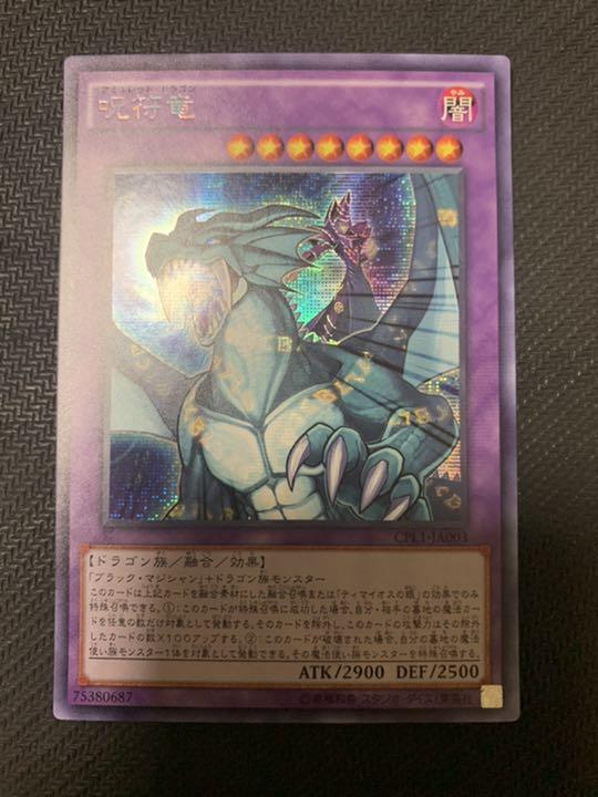遊戯王 呪符竜 シークレット アジア版