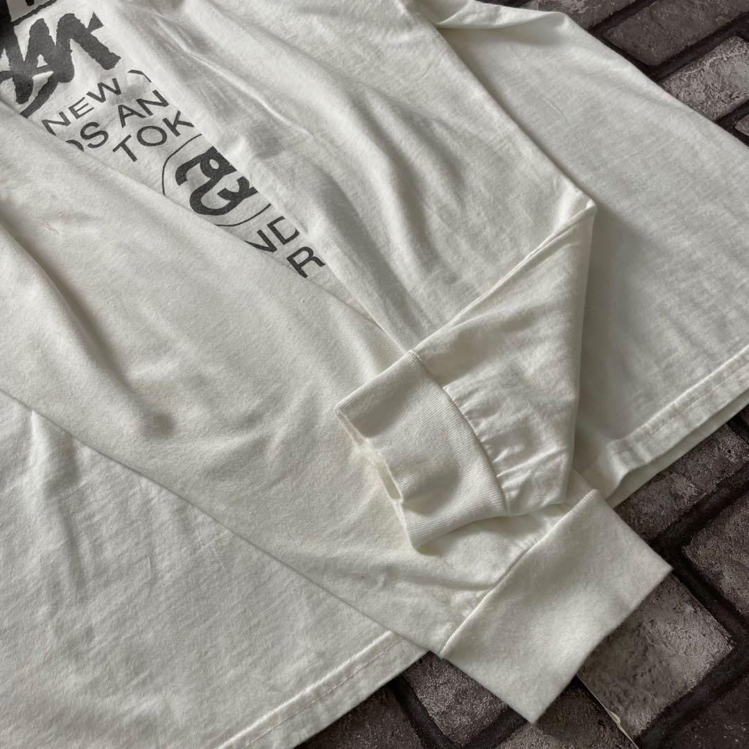 Stussy L/S Tee World tour white Mexico L