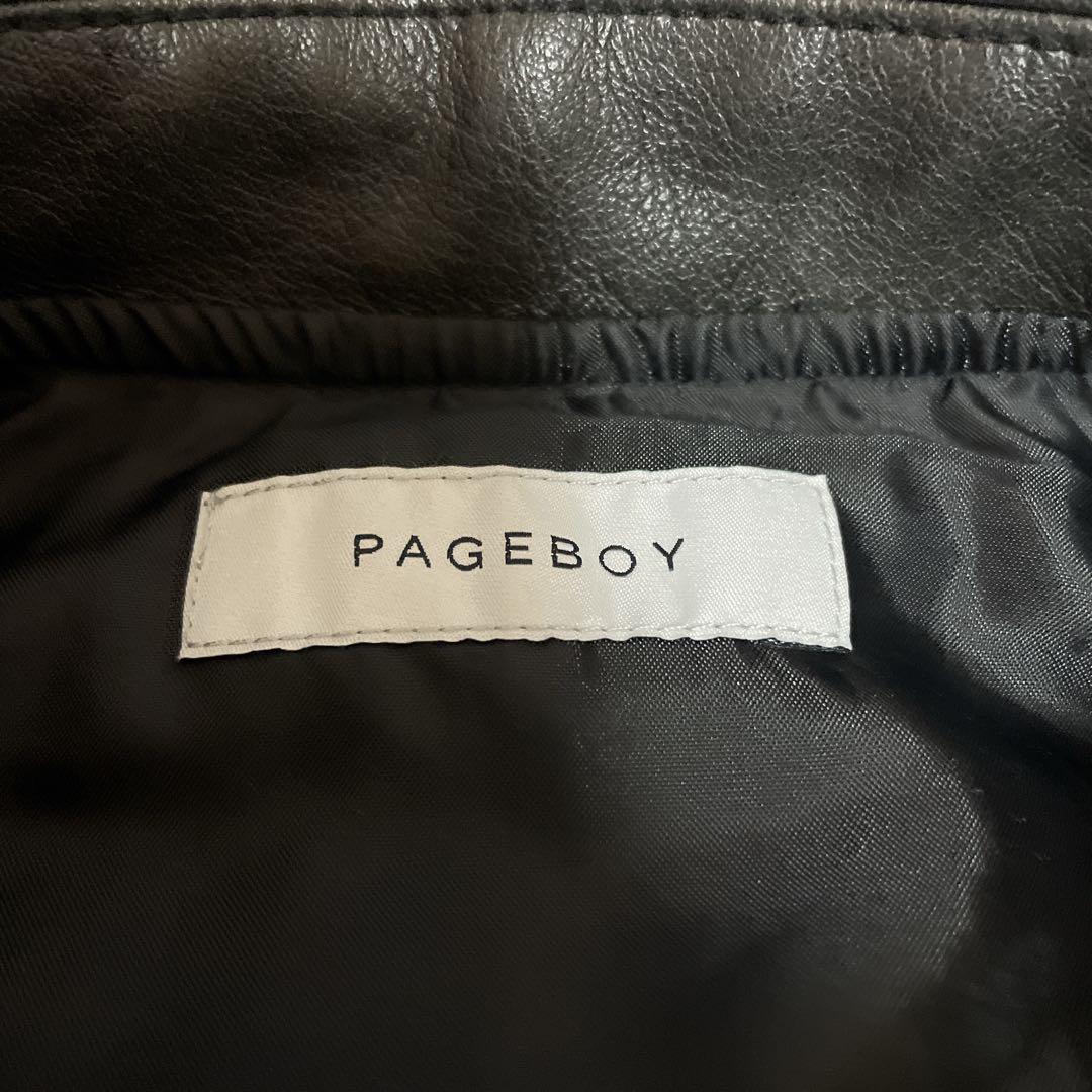 ◾️ PAGE BOY サンドヴィンテージレザーブルゾン　ジャケット