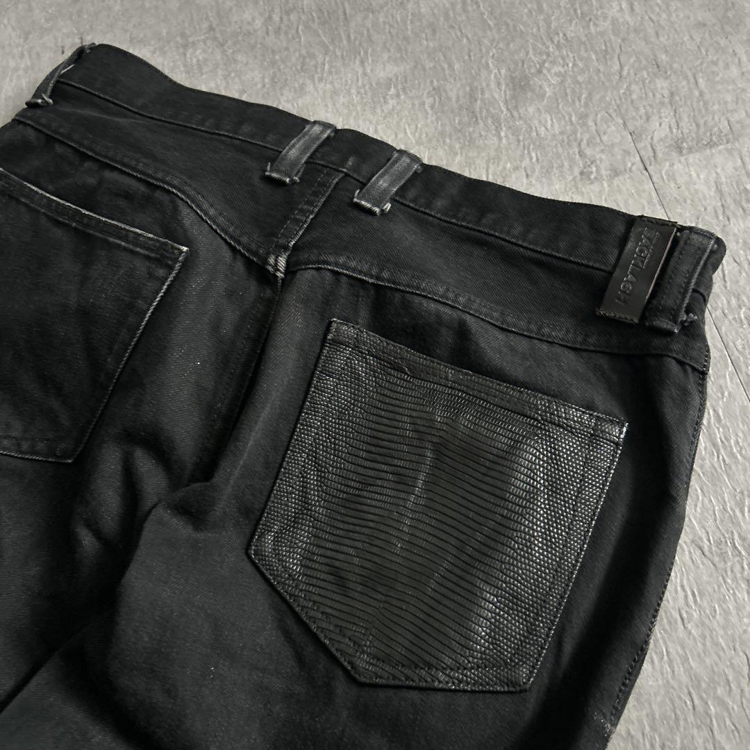 ISAMU KATAYAMA BACKLASHリザード革ギミックパンツ
