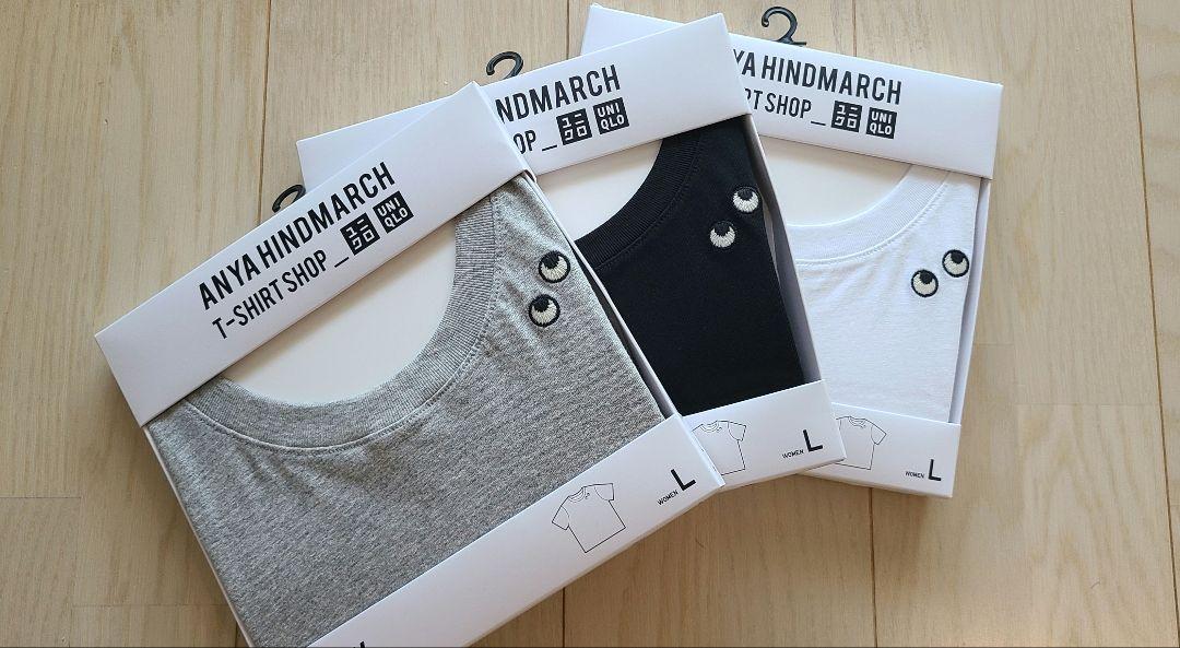 新品 ANYA HINDMARCH Tシャツ 3色セット Lサイズ