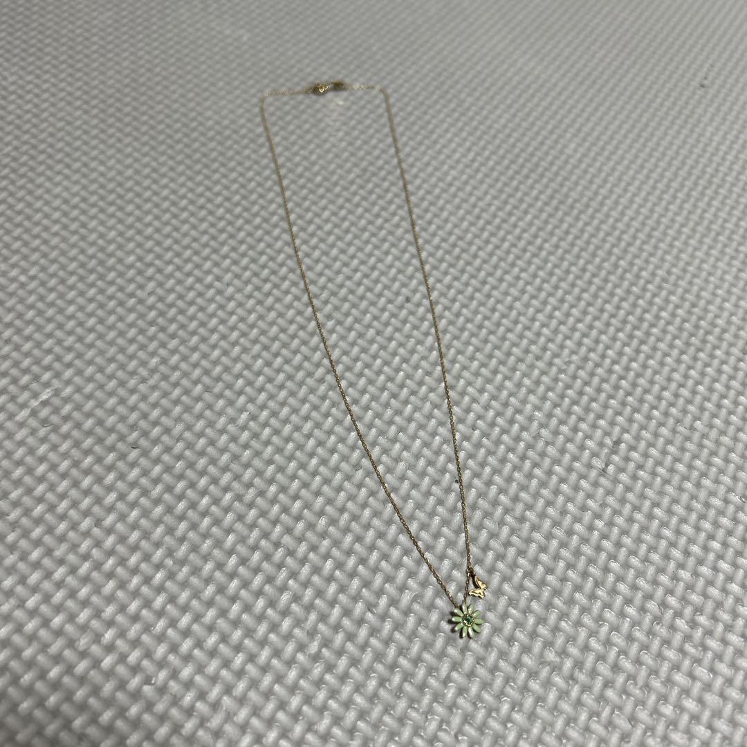 スタージュエリー 花モチーフ K10 ネックレス