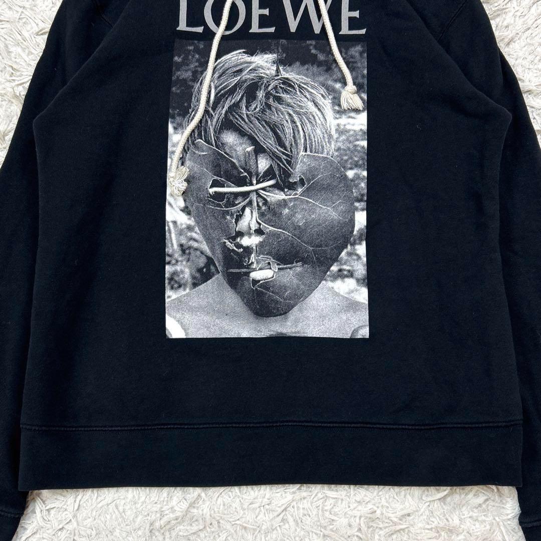 LOEWE ロエベ パーカー フーディー ビッグロゴ L ブラック 希少
