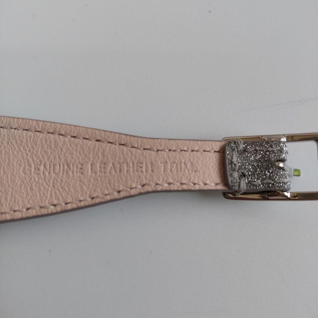 美品 ロジェヴィヴィエ ビジュー フラワー シルバー レザー ブレスレット