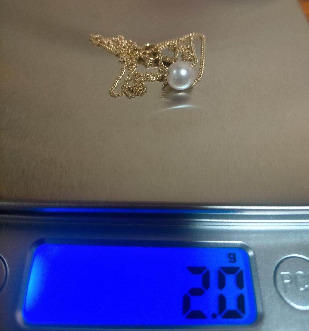 K18 ゴールドパールネックレス 2.0g