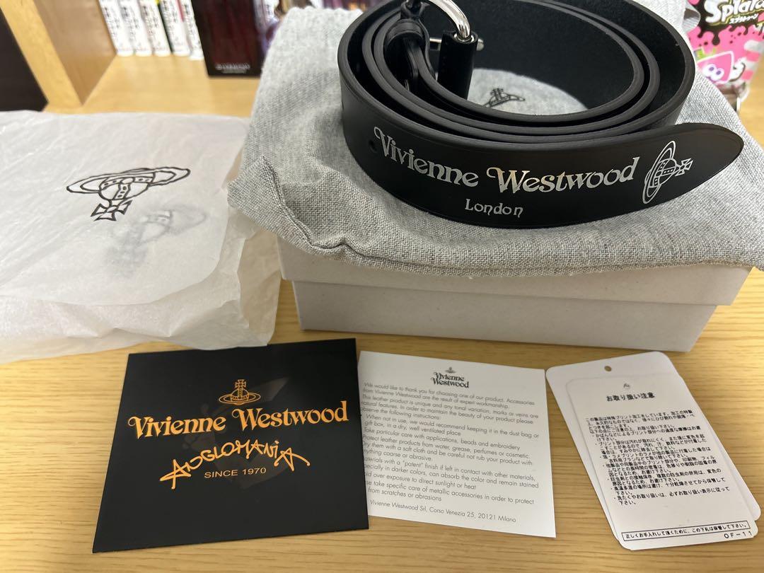 Vivienne Westwood ブラックレザー ベルト正規品