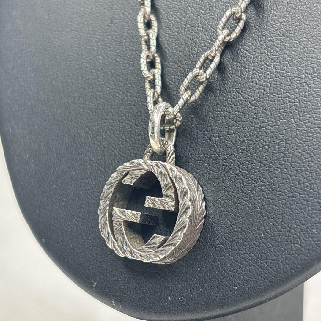 一級品✨GUCCI ネックレス インターロッキングG アラベスク ラージ 現行