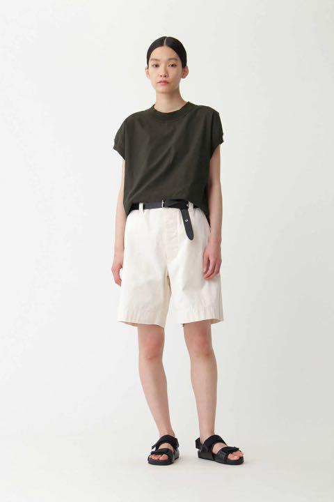 MHL HIGHCOUNT COTTON LINEN ノースリーブTシャツ