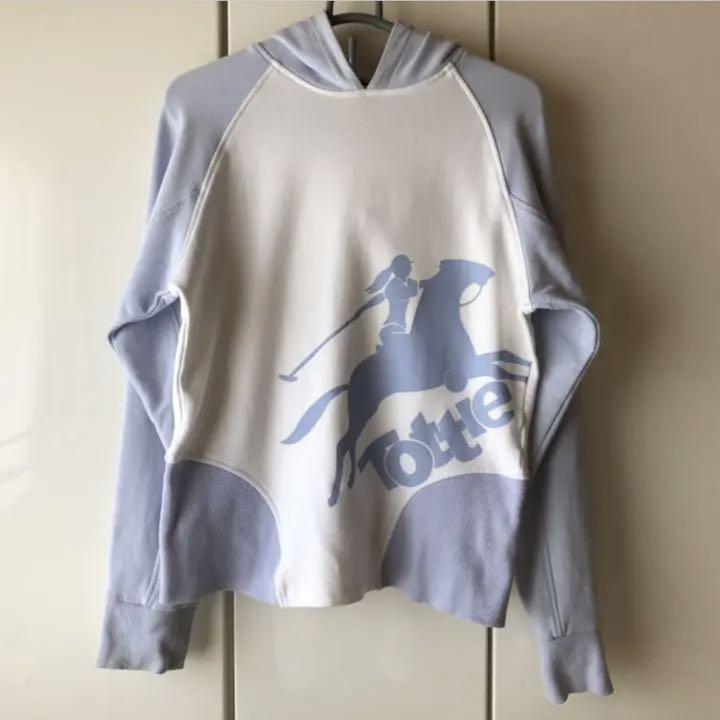 乗馬用品 ★ Tottie パーカー ❤︎ 白・水色 Sサイズ