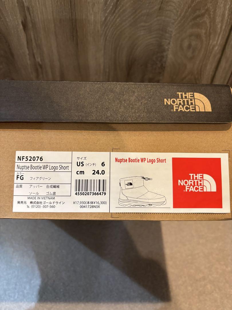 ⭐️新品未使用⭐️THE NORTH FACE ブーツ　24センチ　フィアグリーン
