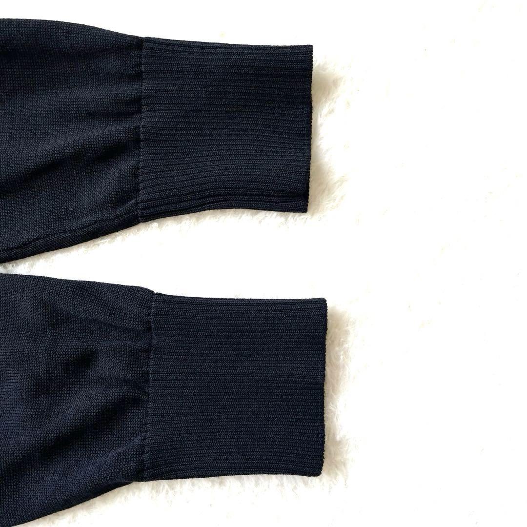 BLUE LABEL CRESTBRIDGE バックチェック カーディガン 黒 BLUE LABEL CRESTBRIDGE バックチェック カーディガン 黒